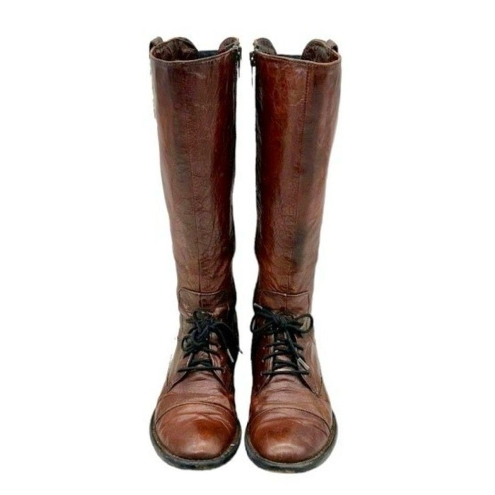 Born Crown Gilmore Mahogany Leather Riding Boots Size: 6